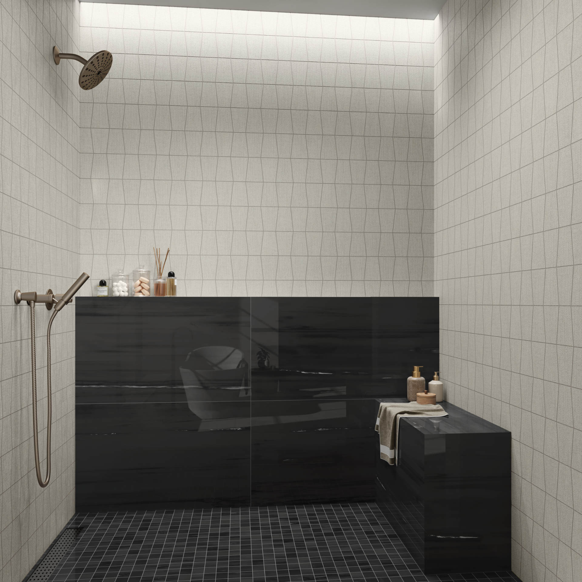 Beyond Dolomite Black 24”x48”